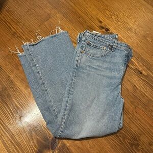 Levi ribcage crop flare size 30